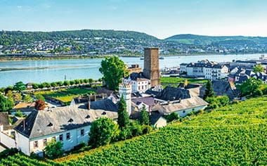 A view over Rüdesheim, Germany A view over Rüdesheim, Germany